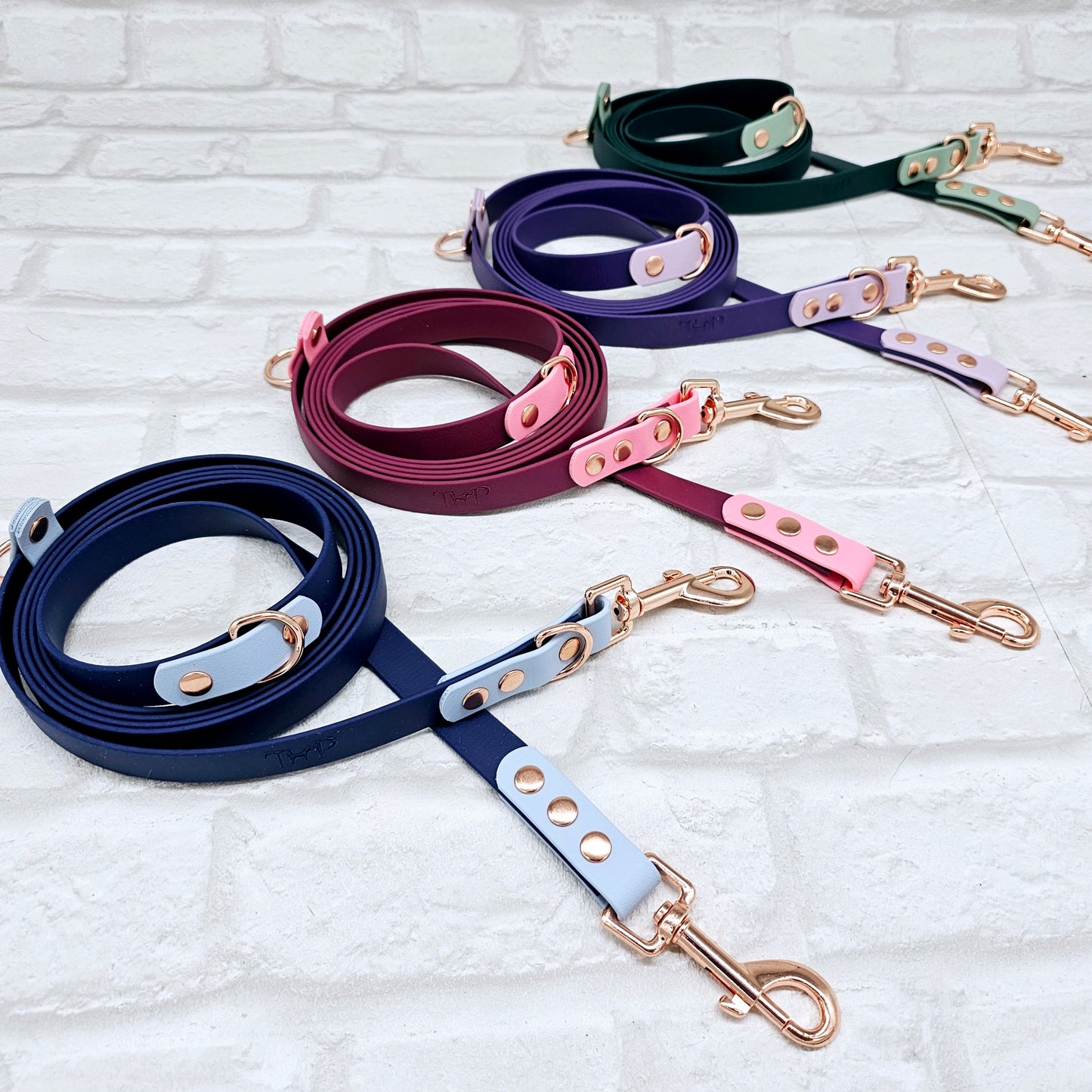 Ombre Collection - BioThane® waterproof Handsfree Dog Training Lead / Multiway Dog Lead