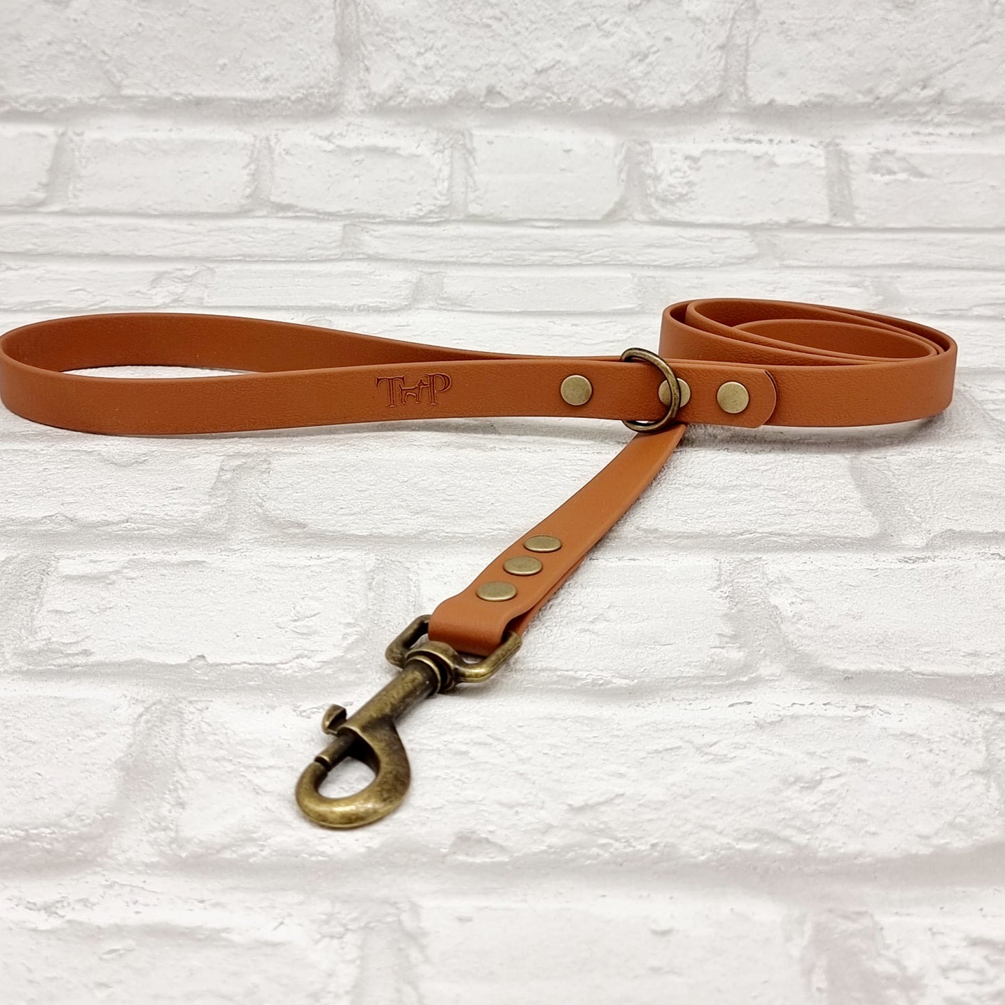 LIGHT BROWN - Waterproof BioThane© Dog Collar/Lead/Bundle