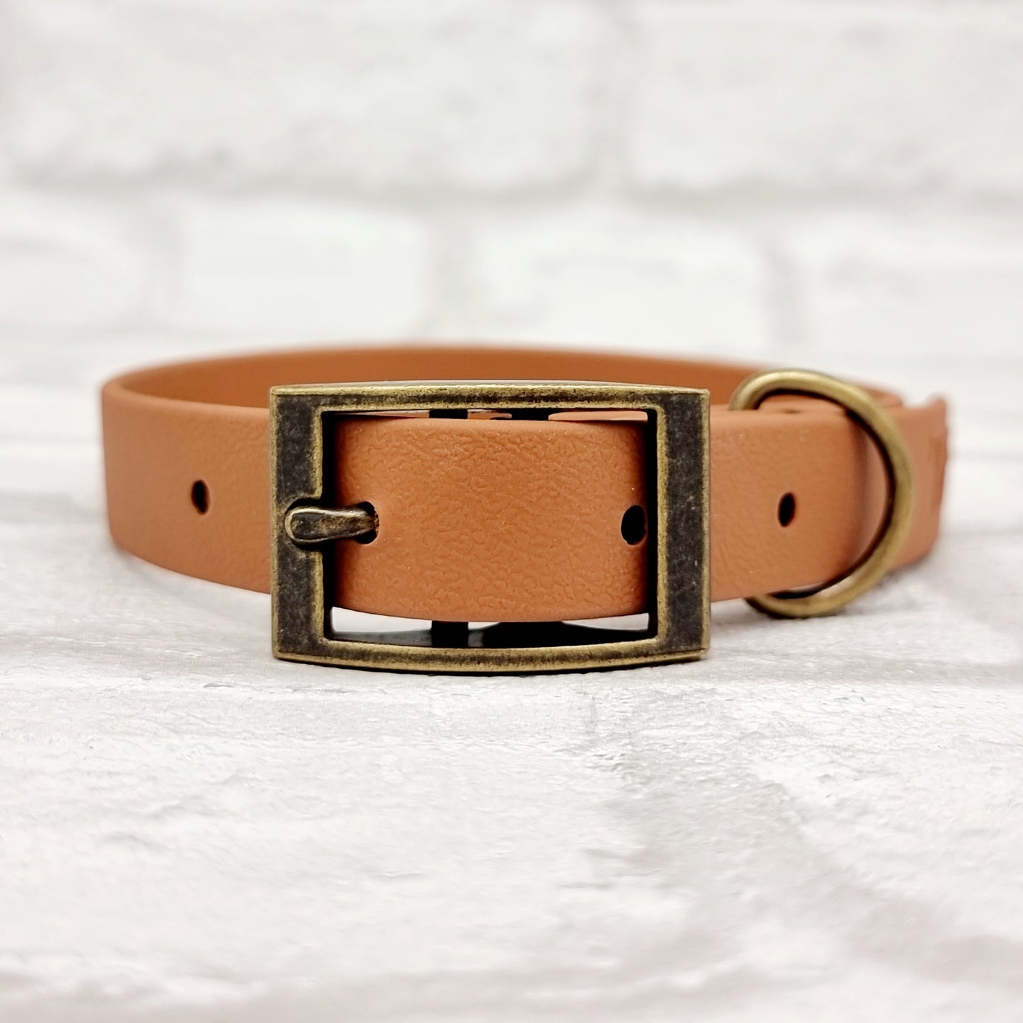 LIGHT BROWN - Waterproof BioThane© Dog Collar/Lead/Bundle