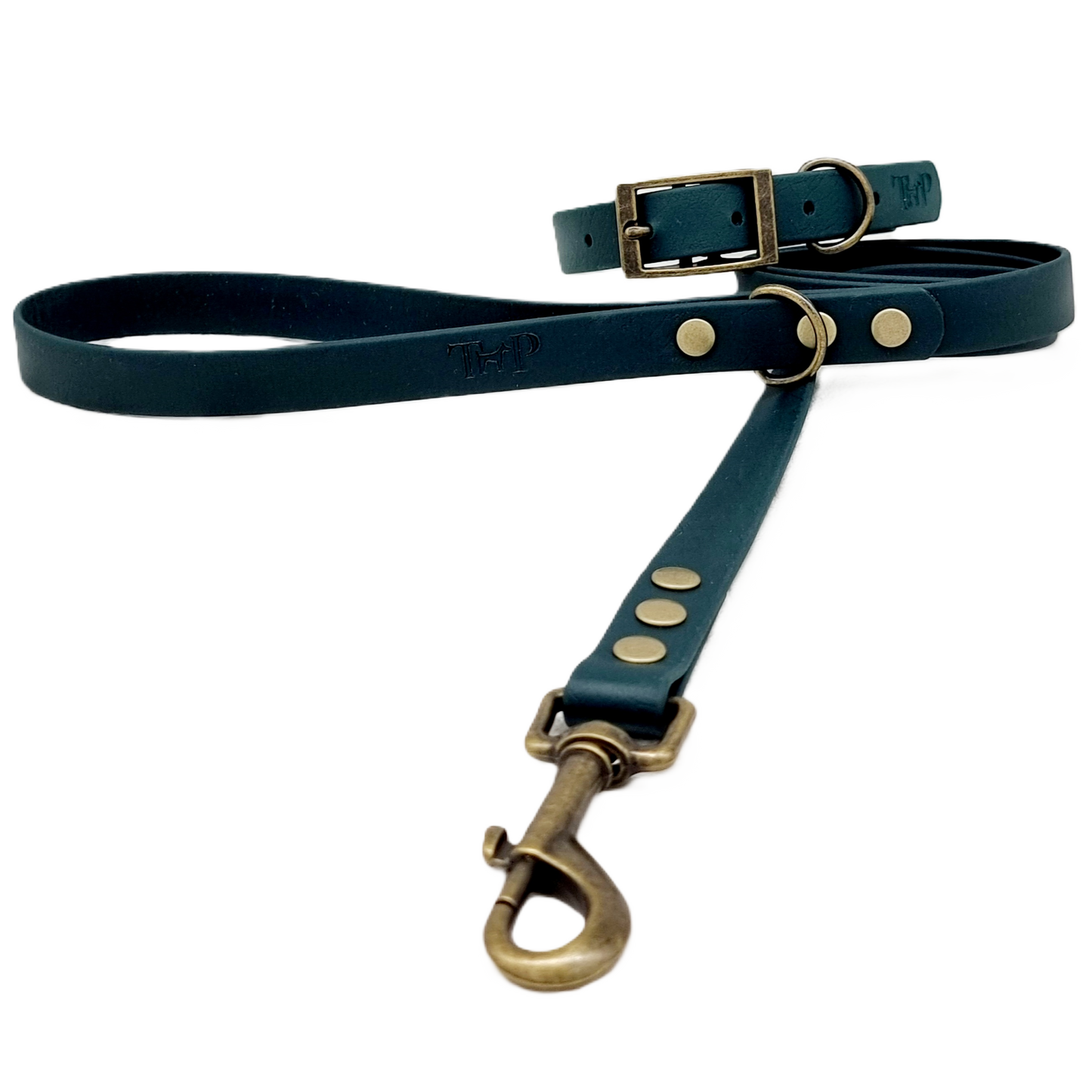 DARK GREEN - Waterproof BioThane© Dog Collar & Lead