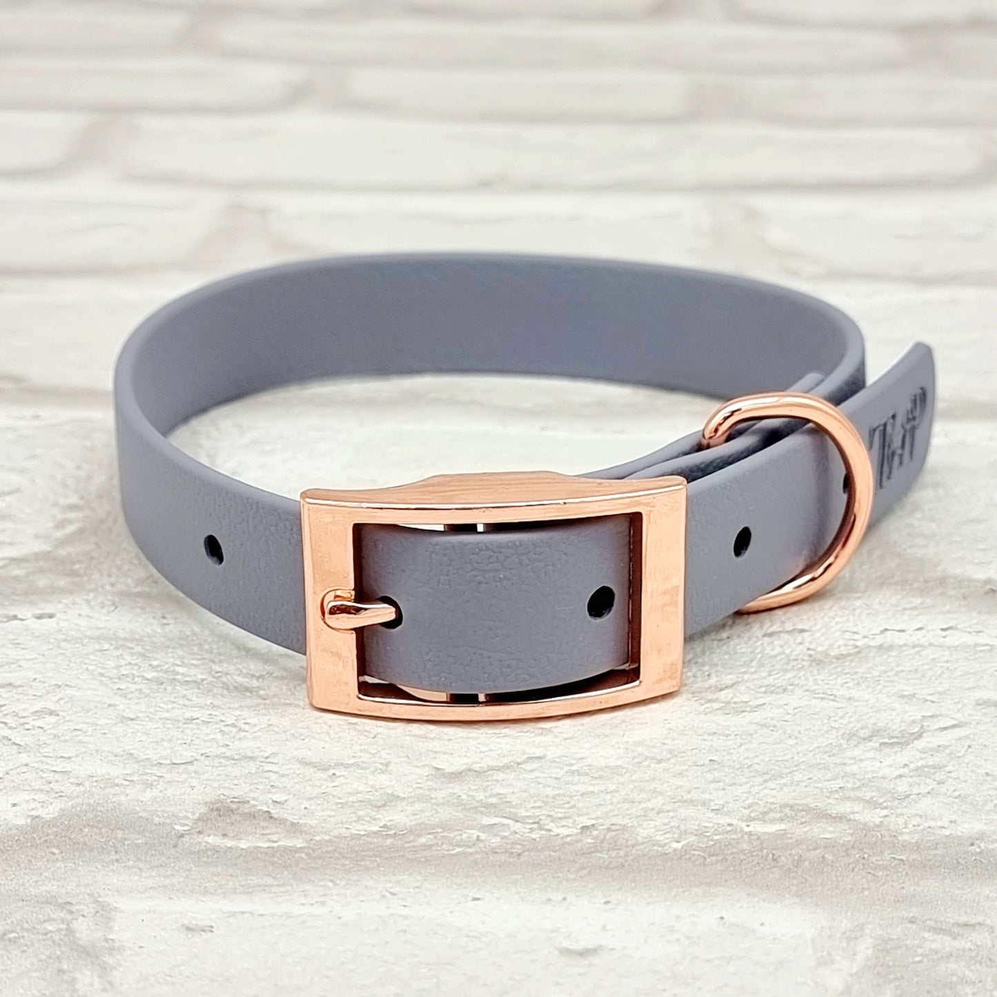 GREY - Waterproof BioThane© Dog Collar/Lead/Bundle