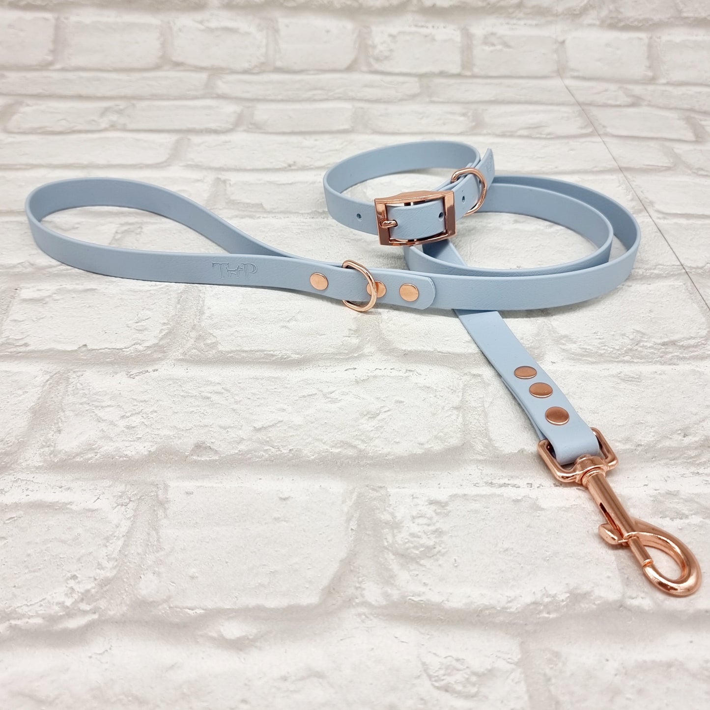 PASTEL BLUE - Waterproof BioThane© Dog Collar / Dog Lead