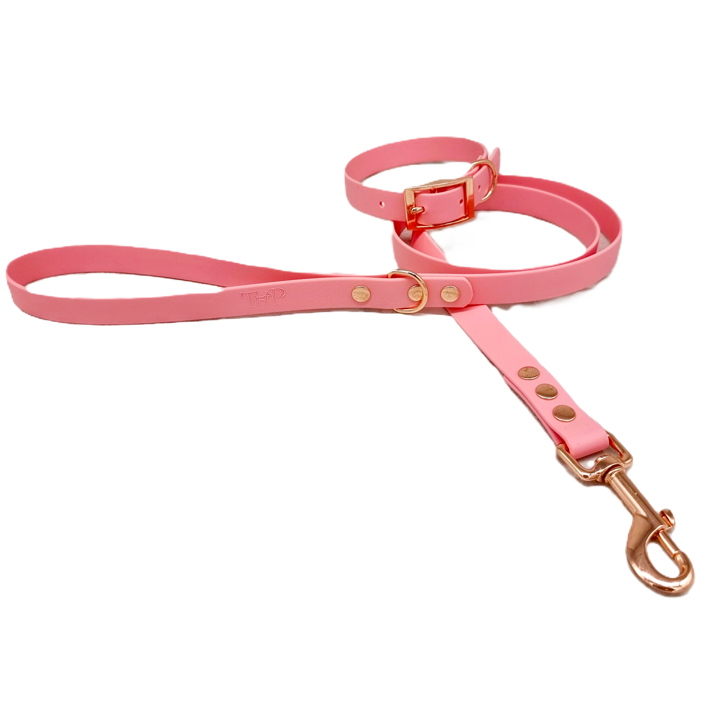 BABY PINK - Waterproof BioThane© Dog Collar & Lead