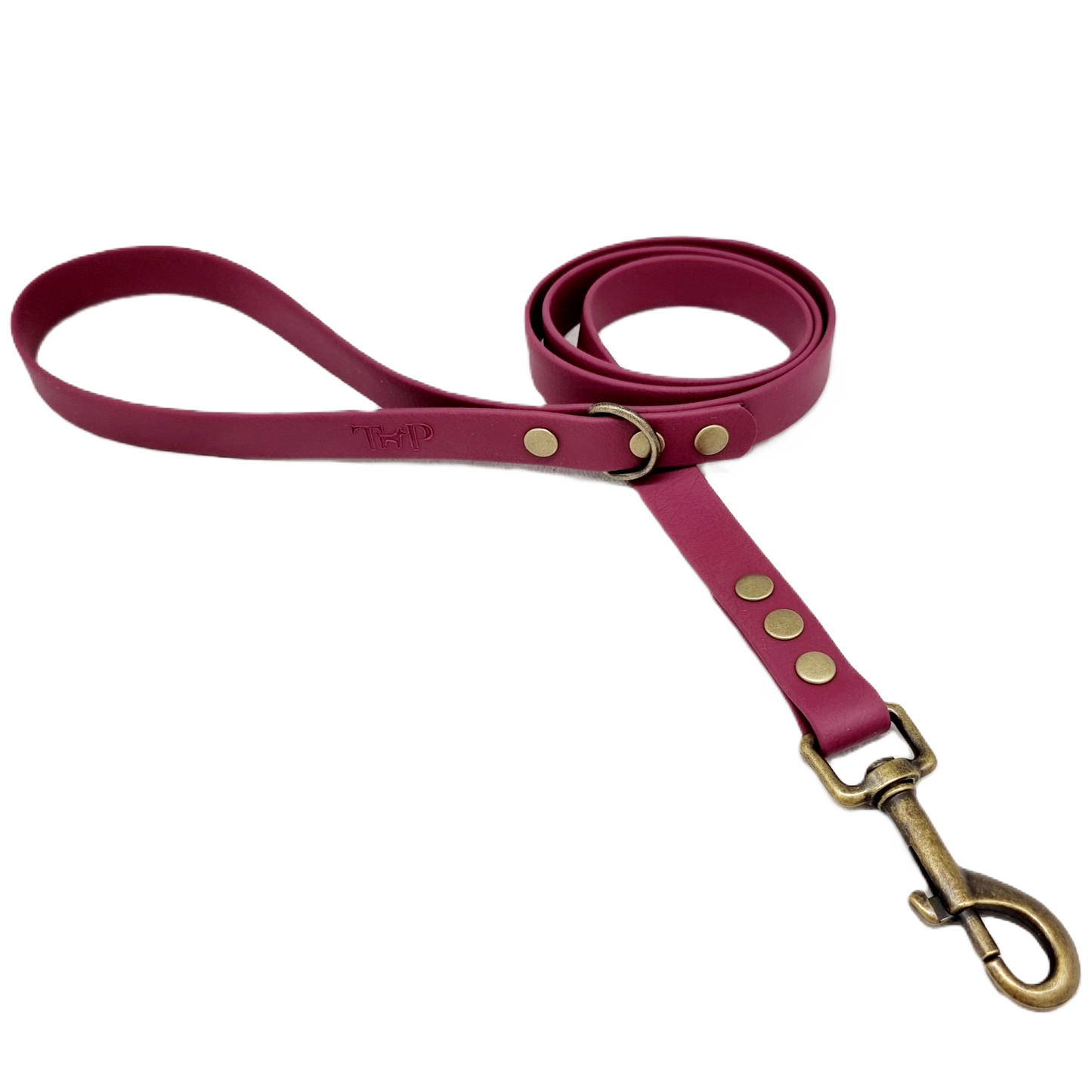 JfP PAF - BURGUNDY - Waterproof BioThane© Dog Collar and Lead