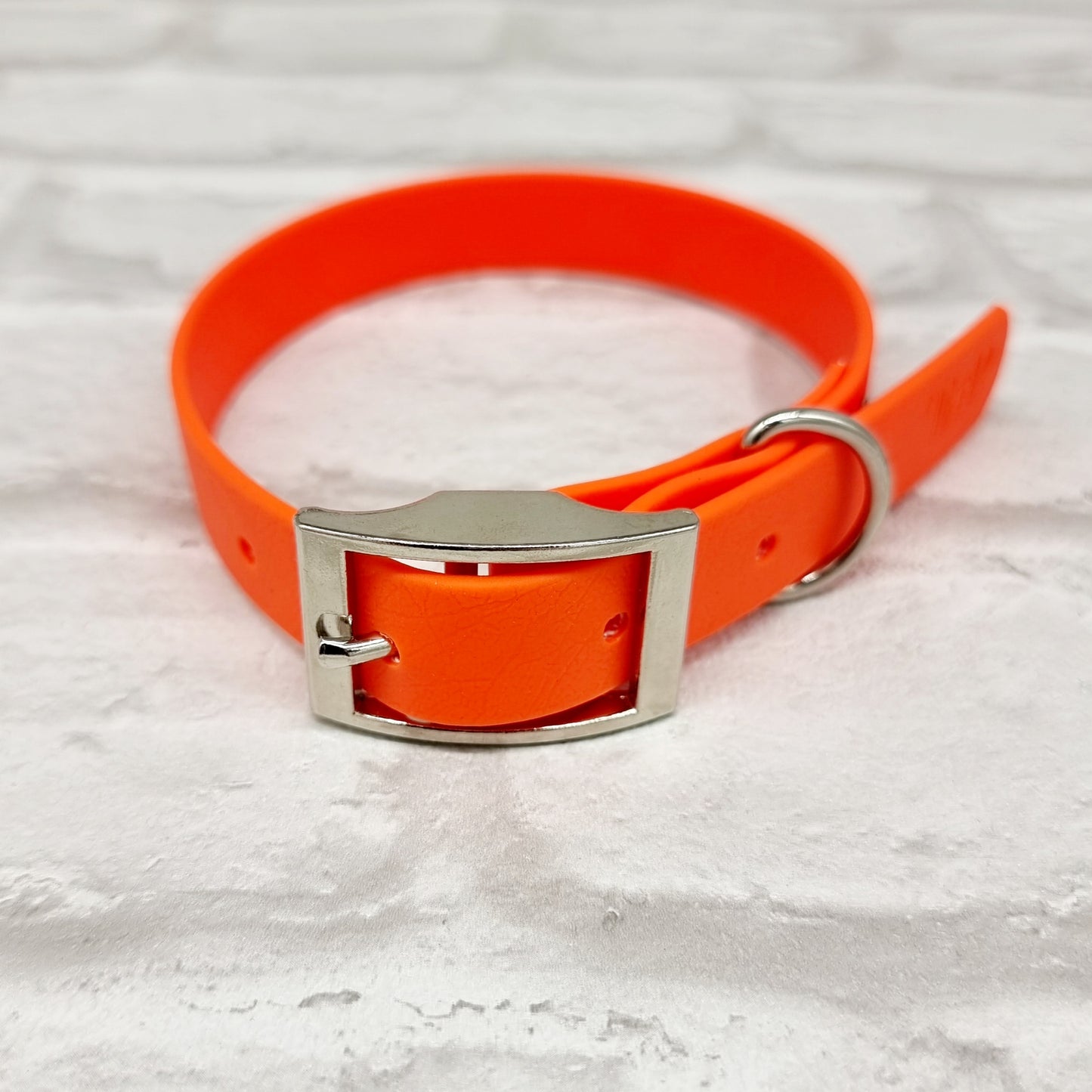 NEON ORANGE - Waterproof BioThane© Dog Collar/Lead/Bundle