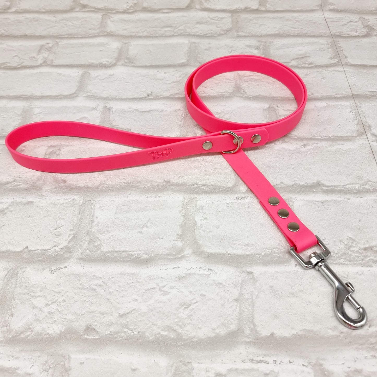 NEON PINK - Waterproof BioThane© Dog Collar/Lead/Bundle