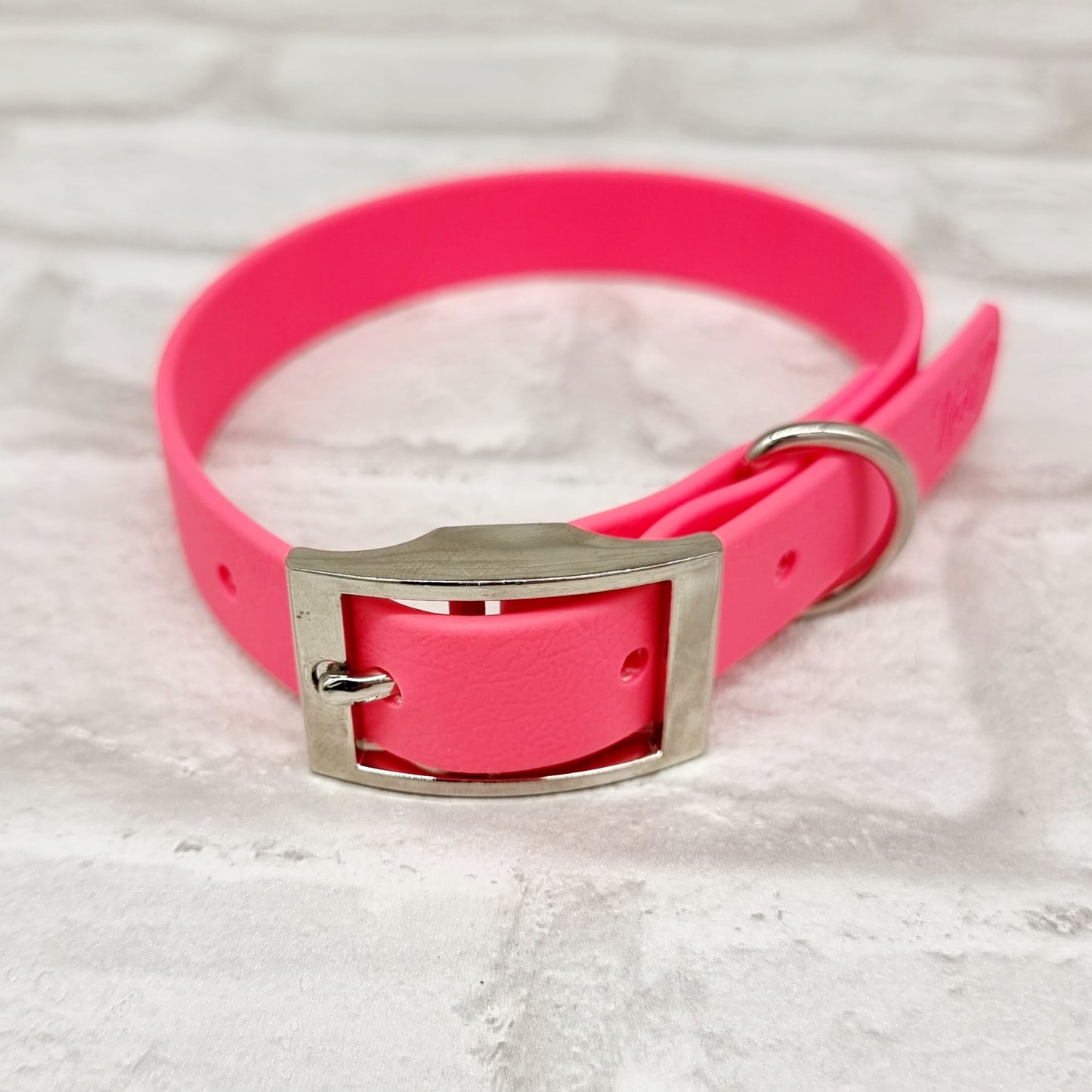 NEON PINK - Waterproof BioThane© Dog Collar/Lead/Bundle
