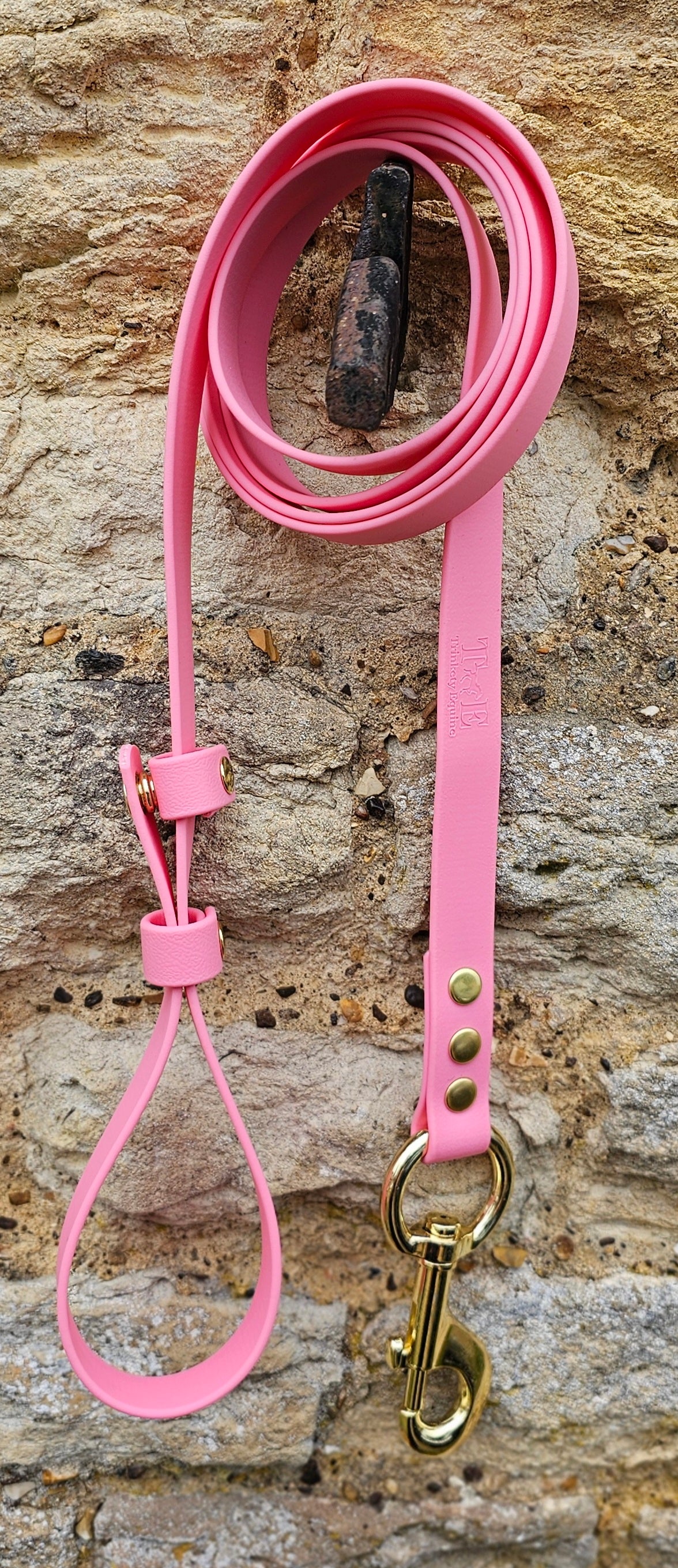 Baby Pink - Waterproof BioThane® Horse break-away Lead Lines