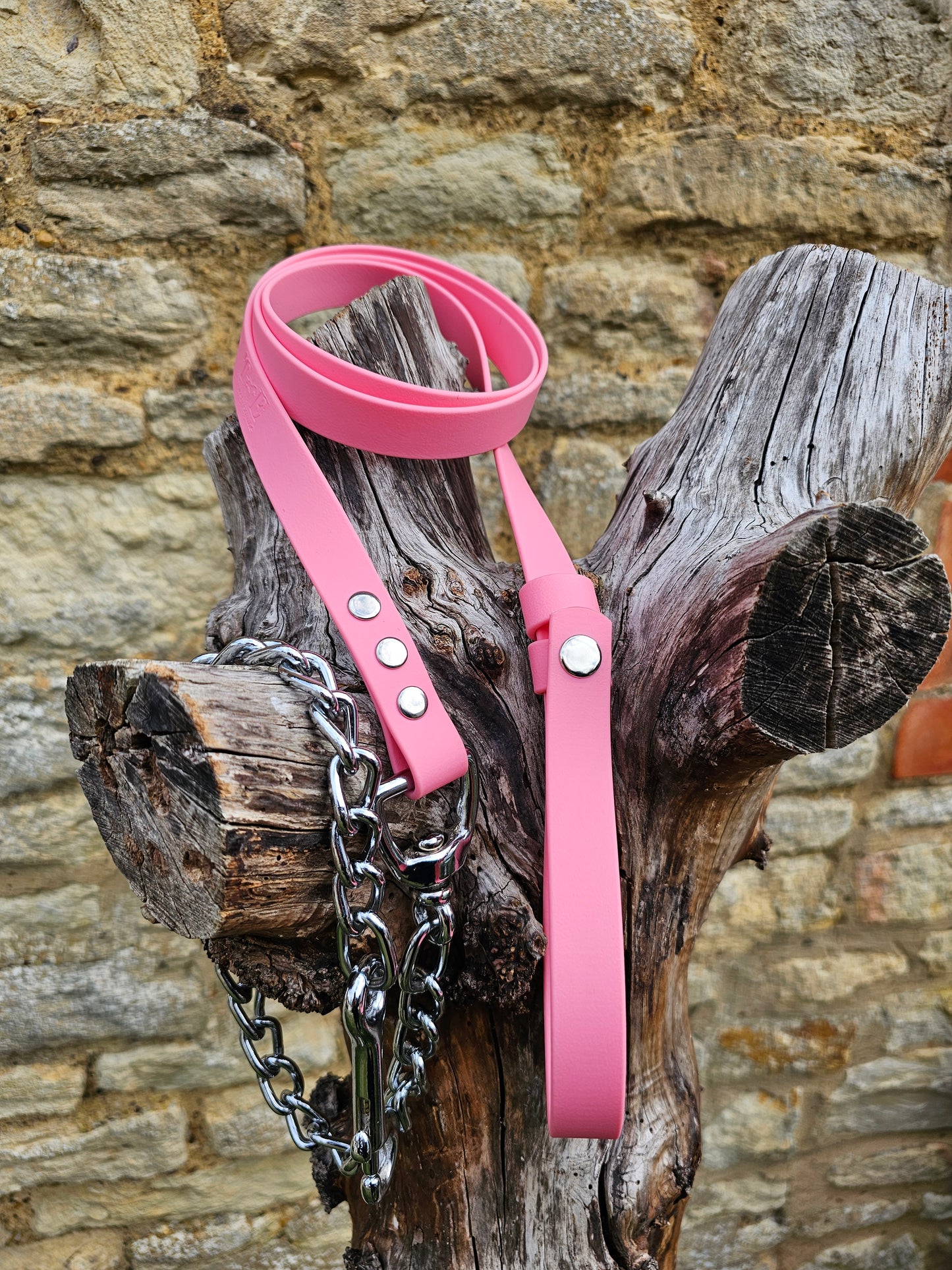 Baby Pink - Waterproof BioThane® Horse break-away Lead Lines
