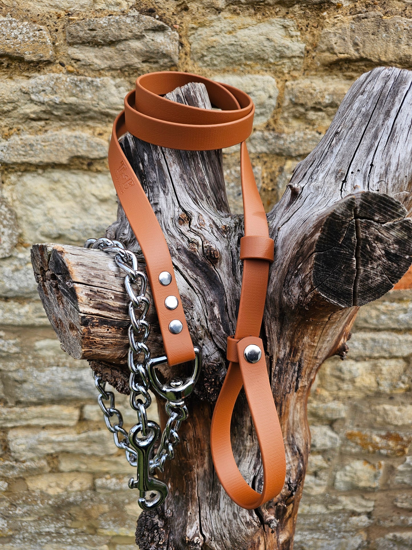Tan - Waterproof BioThane® Horse break-away Lead Lines
