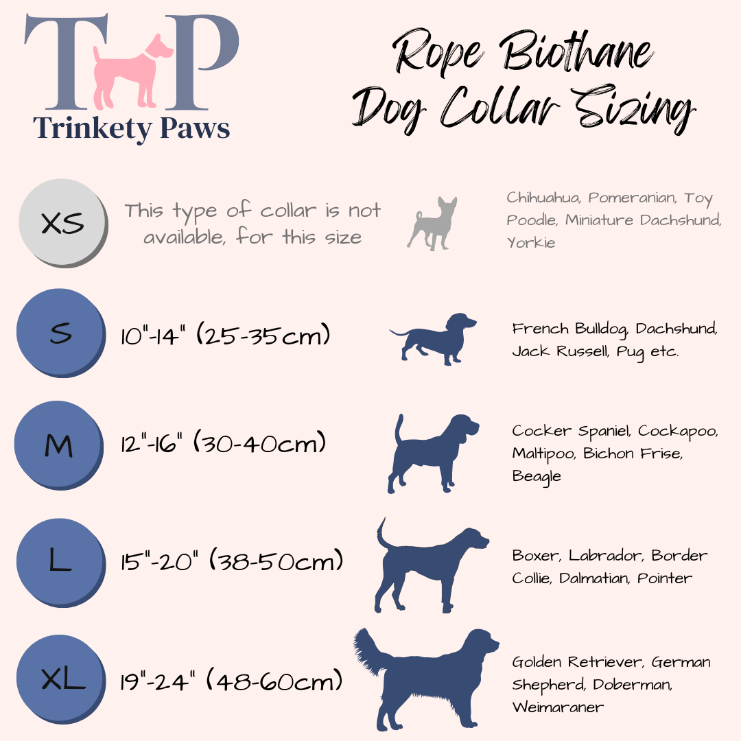PURPLE & LILAC - Classic Rope BioThane® Dog Collar