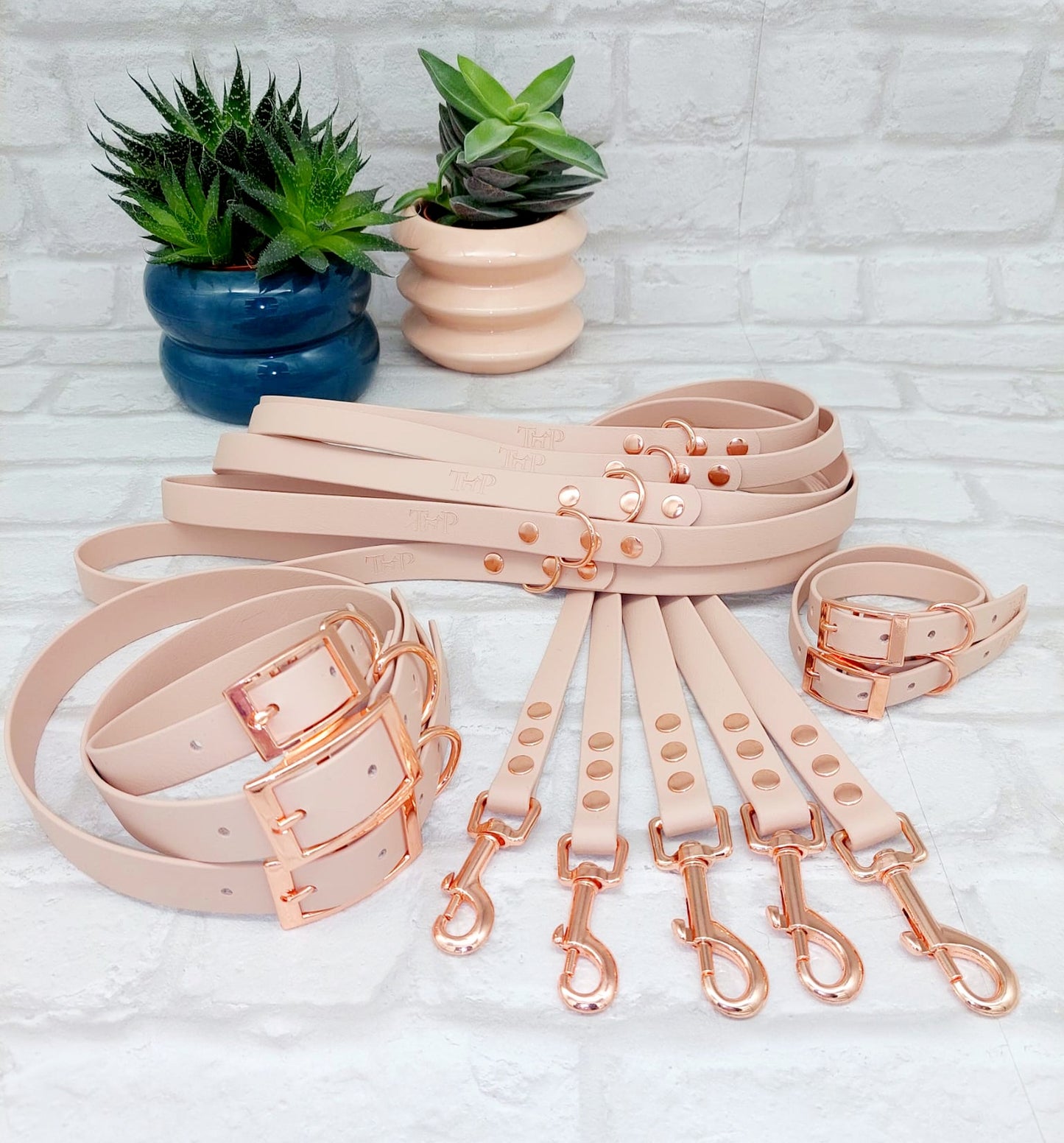 POWDER PEARL - Waterproof BioThane© Dog Collar/Lead/Bundle