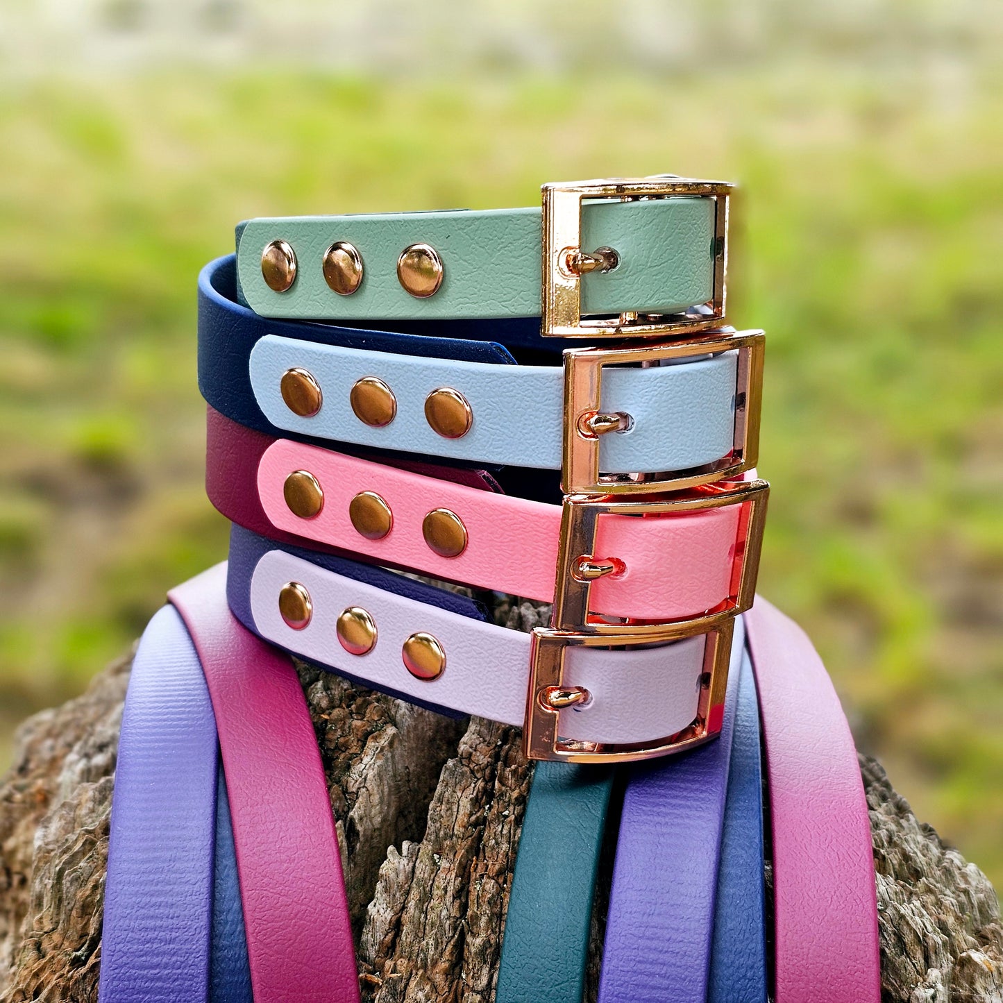 BioThane© waterproof two-coloured Collars - Design Your Own