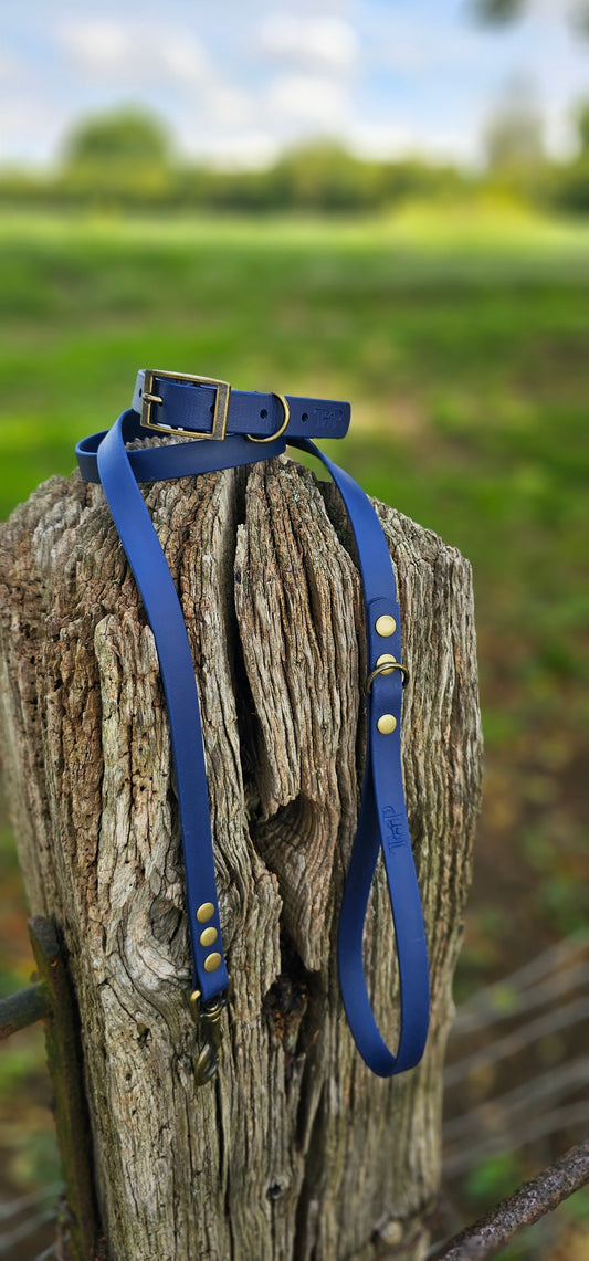 NAVY - Waterproof BioThane© Dog Collar/Lead/Bundle