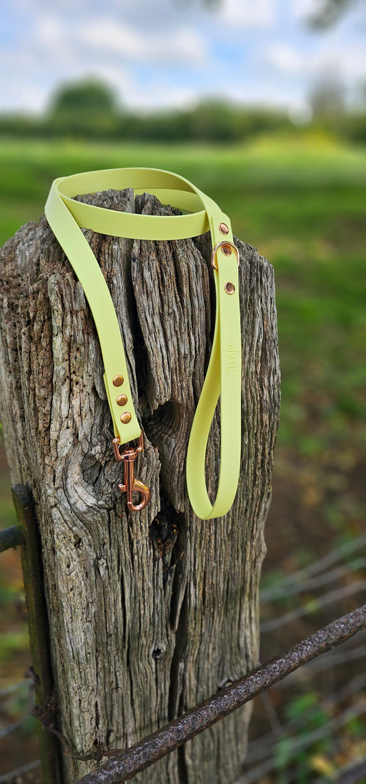 Lemon Waterproof BioThane© Dog Lead