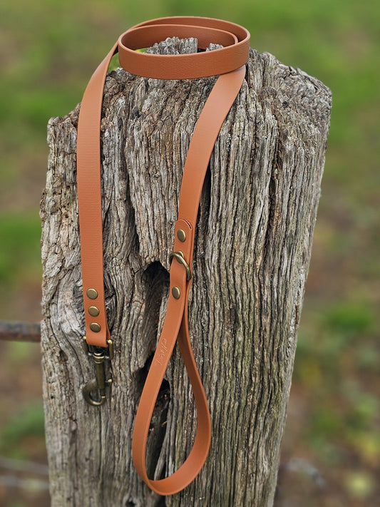 Tan - Waterproof BioThane© Dog Lead