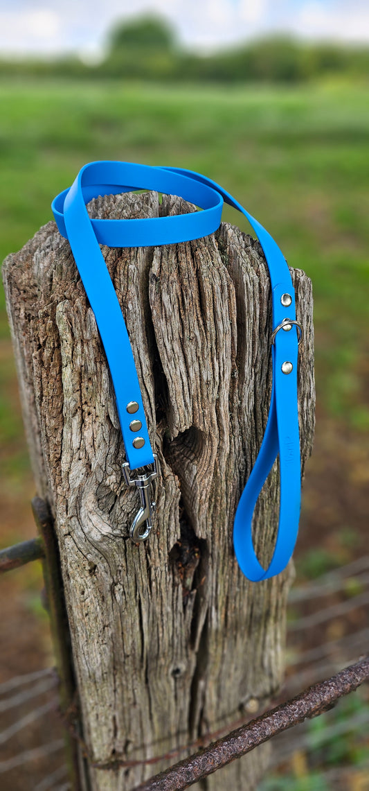 Blue Waterproof BioThane© Dog Lead