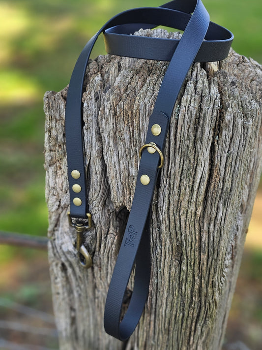 Black Waterproof BioThane© Dog Lead