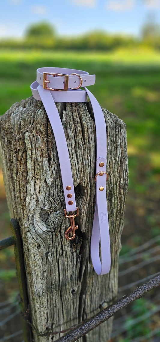 LILAC - Waterproof BioThane© Dog Collar/Lead/Bundle