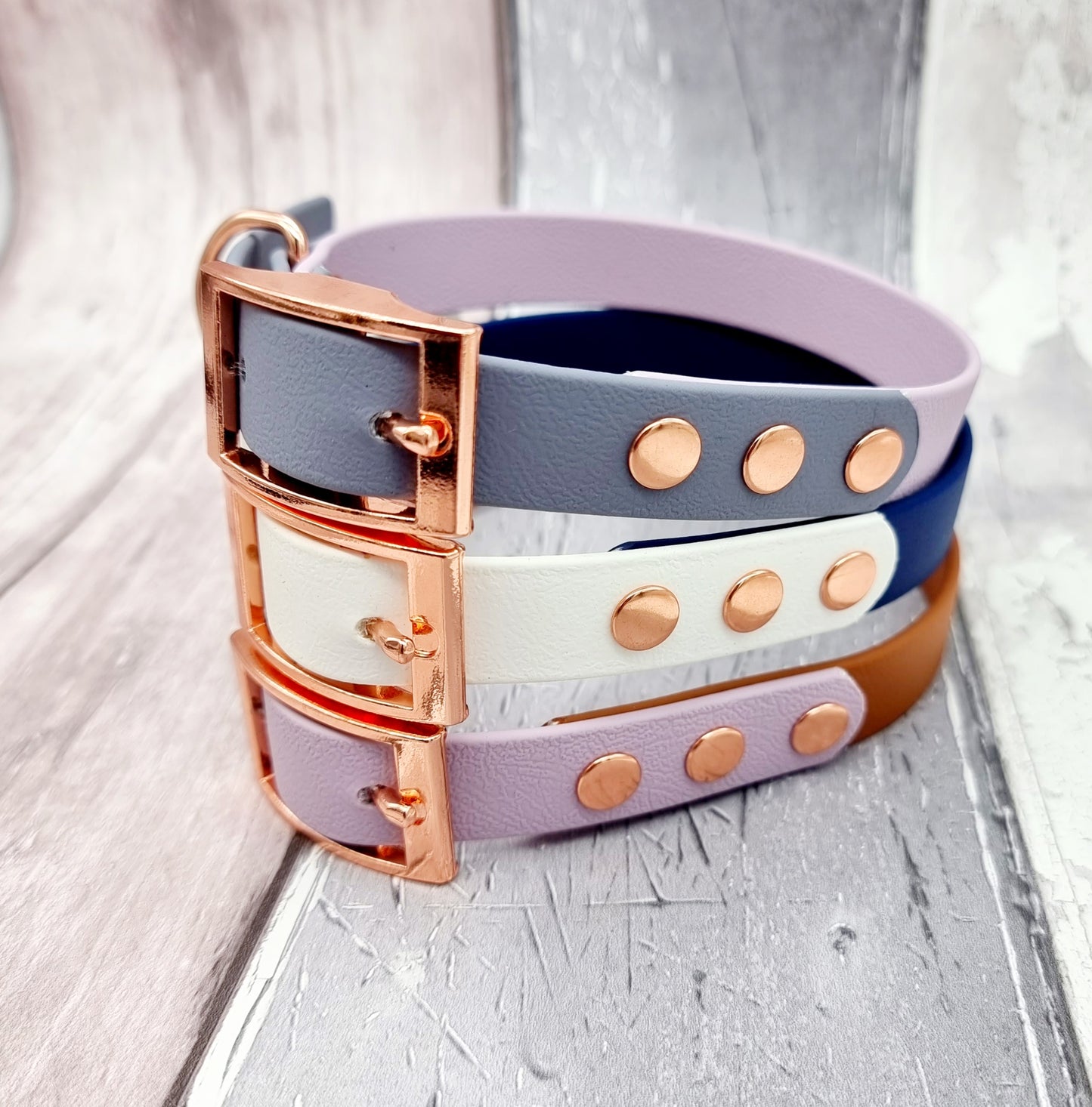 BioThane© waterproof two-coloured Collars - Design Your Own