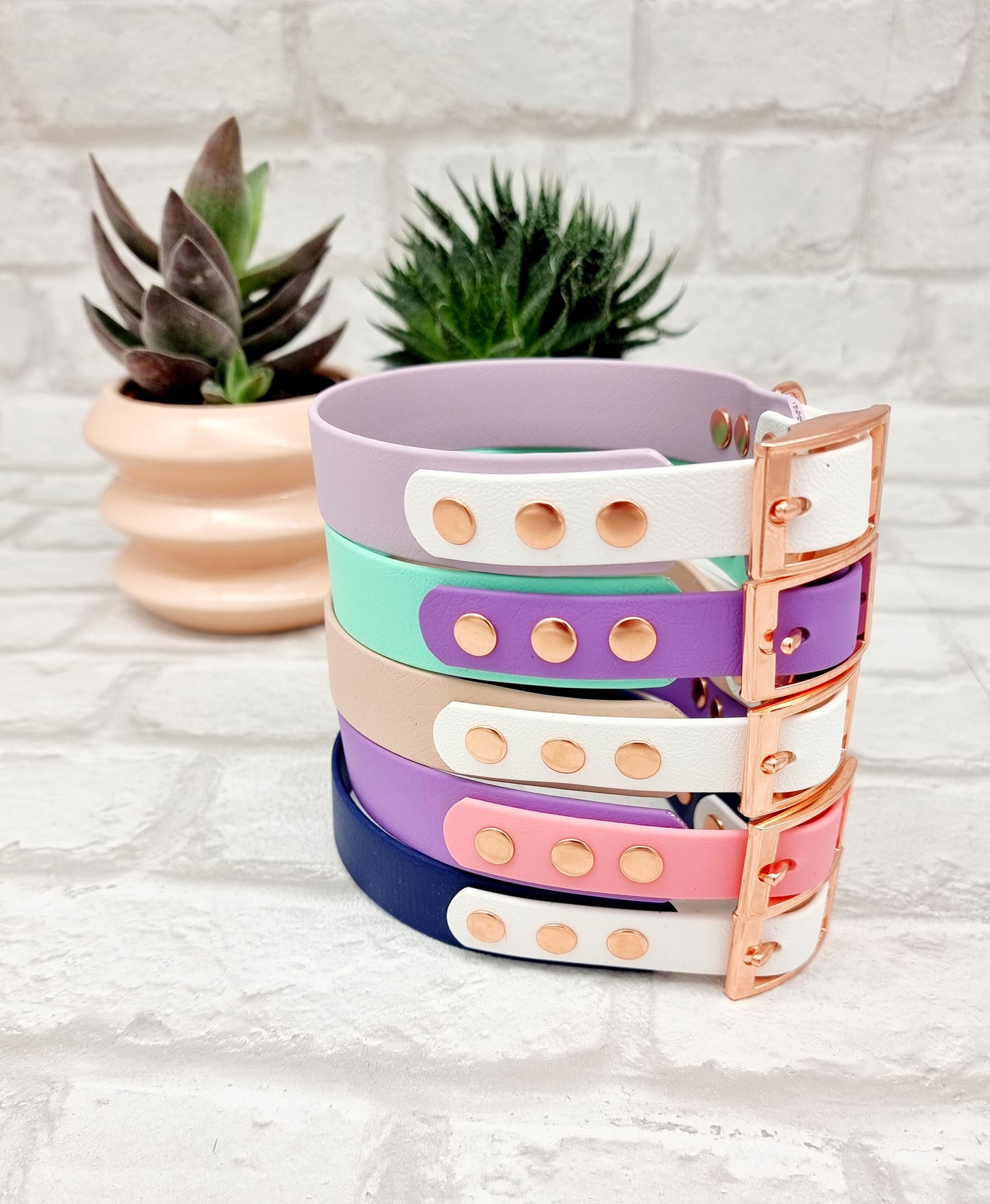 BioThane© waterproof two-coloured Collars - Design Your Own
