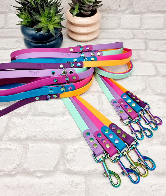 BioThane® waterproof two-coloured Dog Lead - Design Your Own