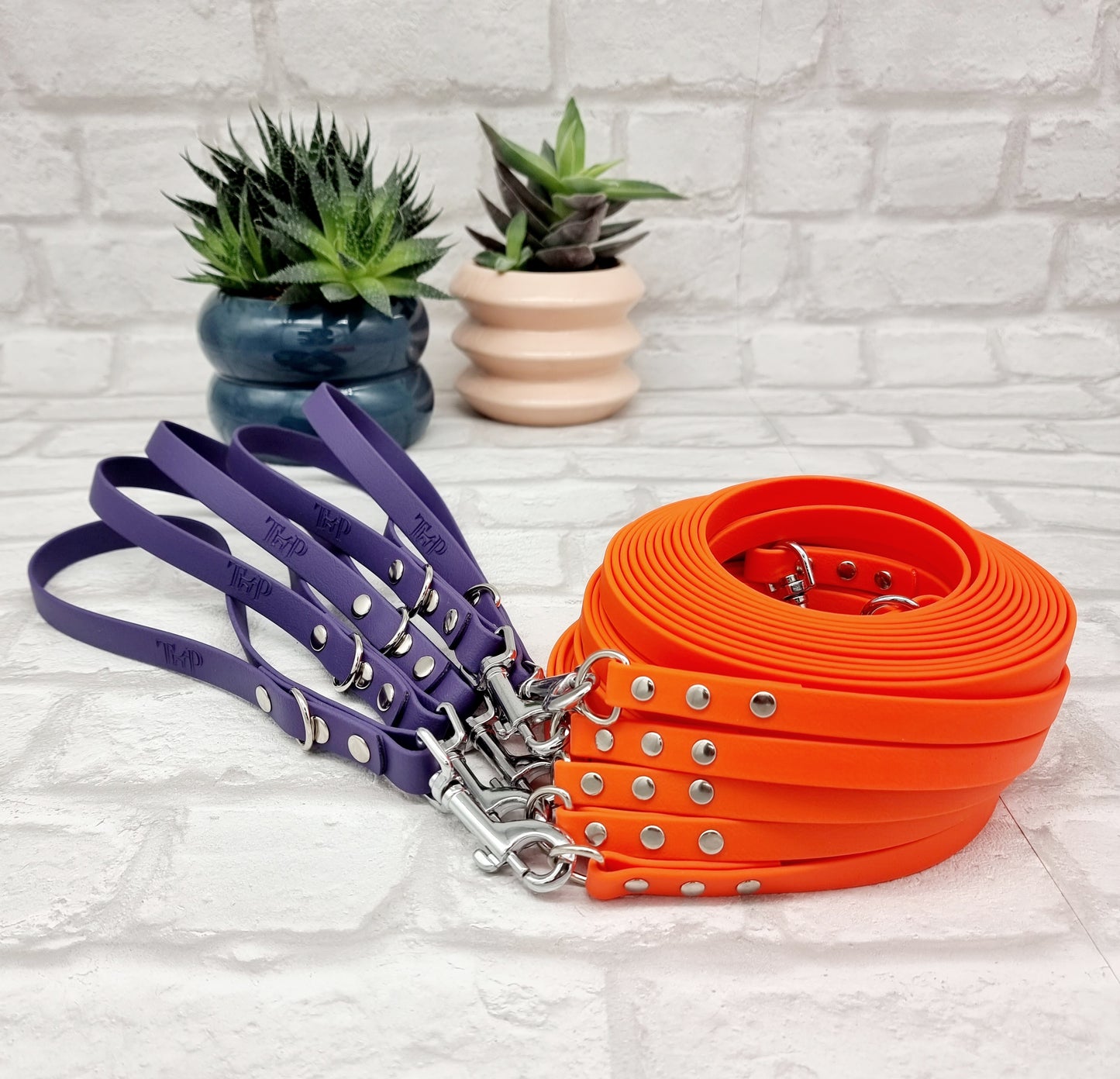 BioThane® Waterproof Dog Long Line Lead (with detachable Handle) - Design Your Own