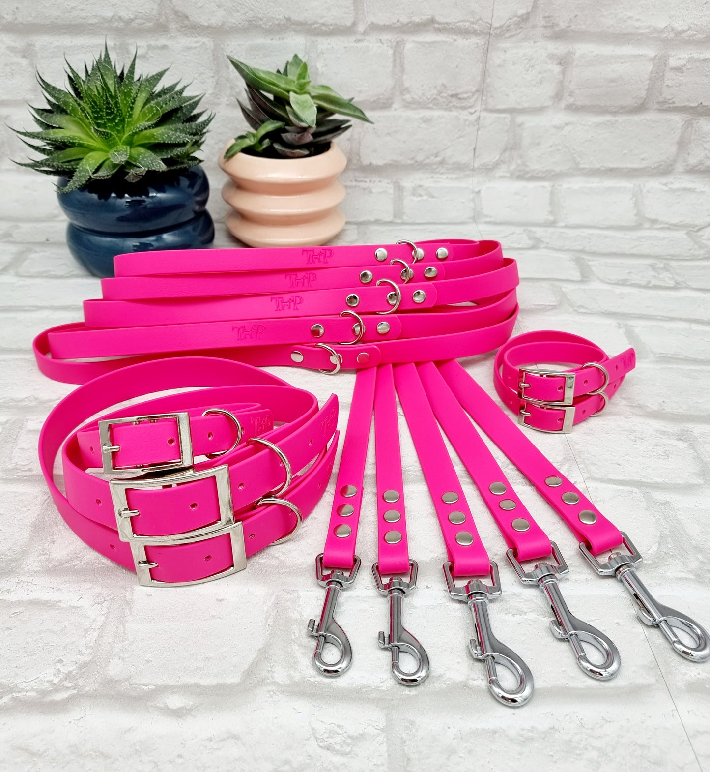 PASSION PINK - Waterproof BioThane© Dog Collar/Lead/Bundle