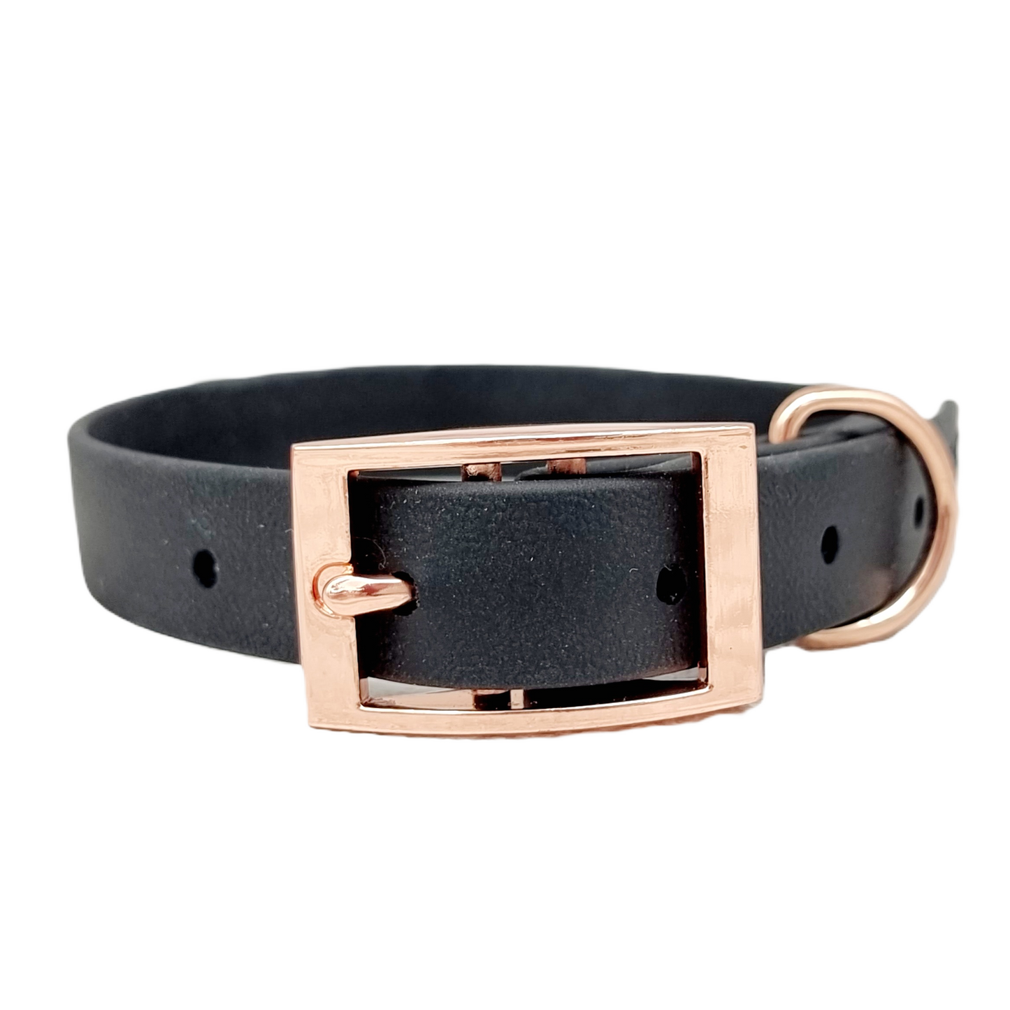Black Waterproof BioThane© Dog Collar