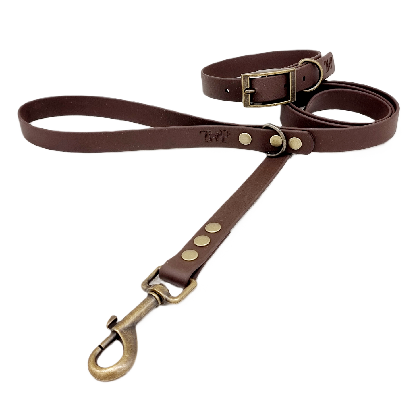 Dark Brown Waterproof BioThane© Dog Collar
