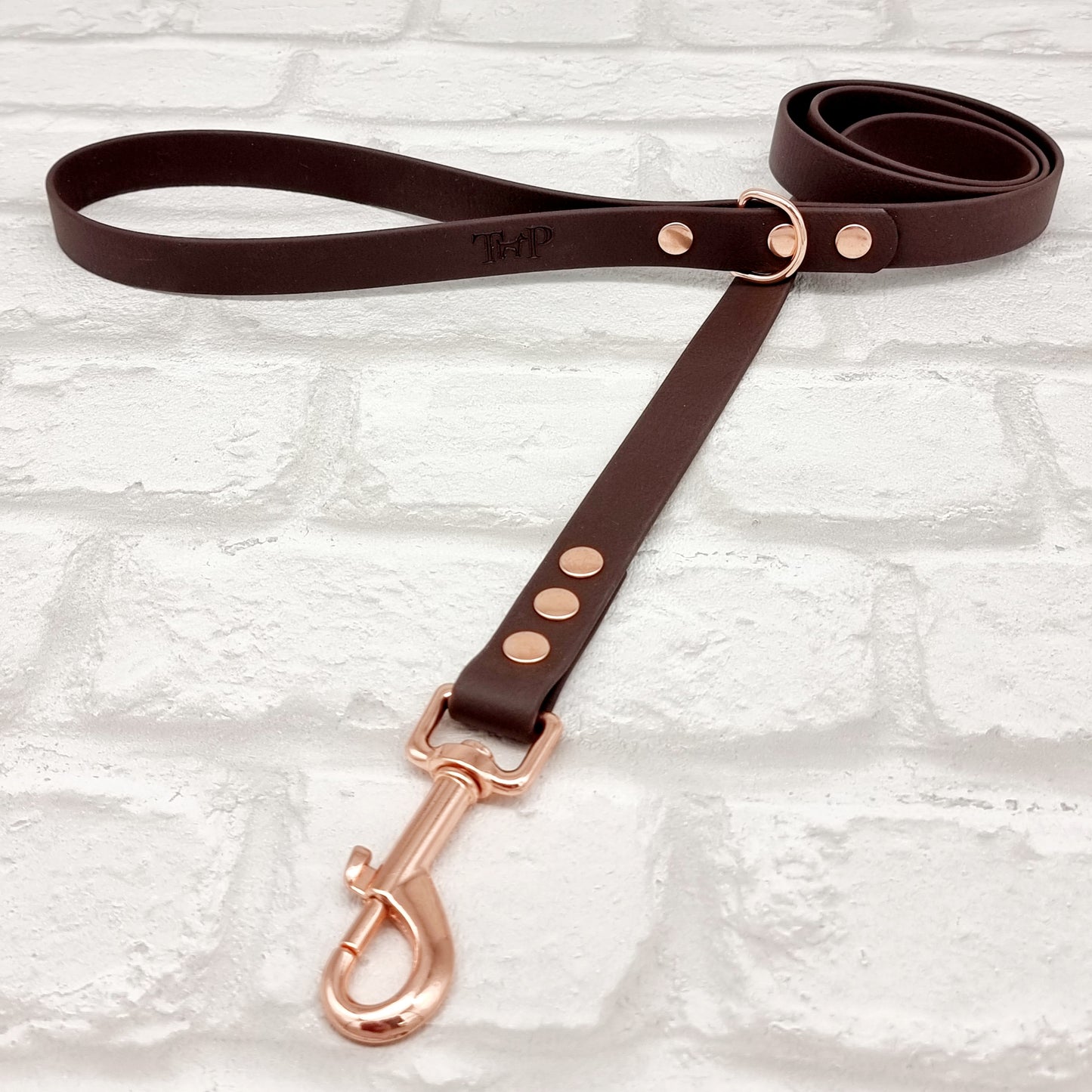 Dark Brown Waterproof BioThane© Dog Lead