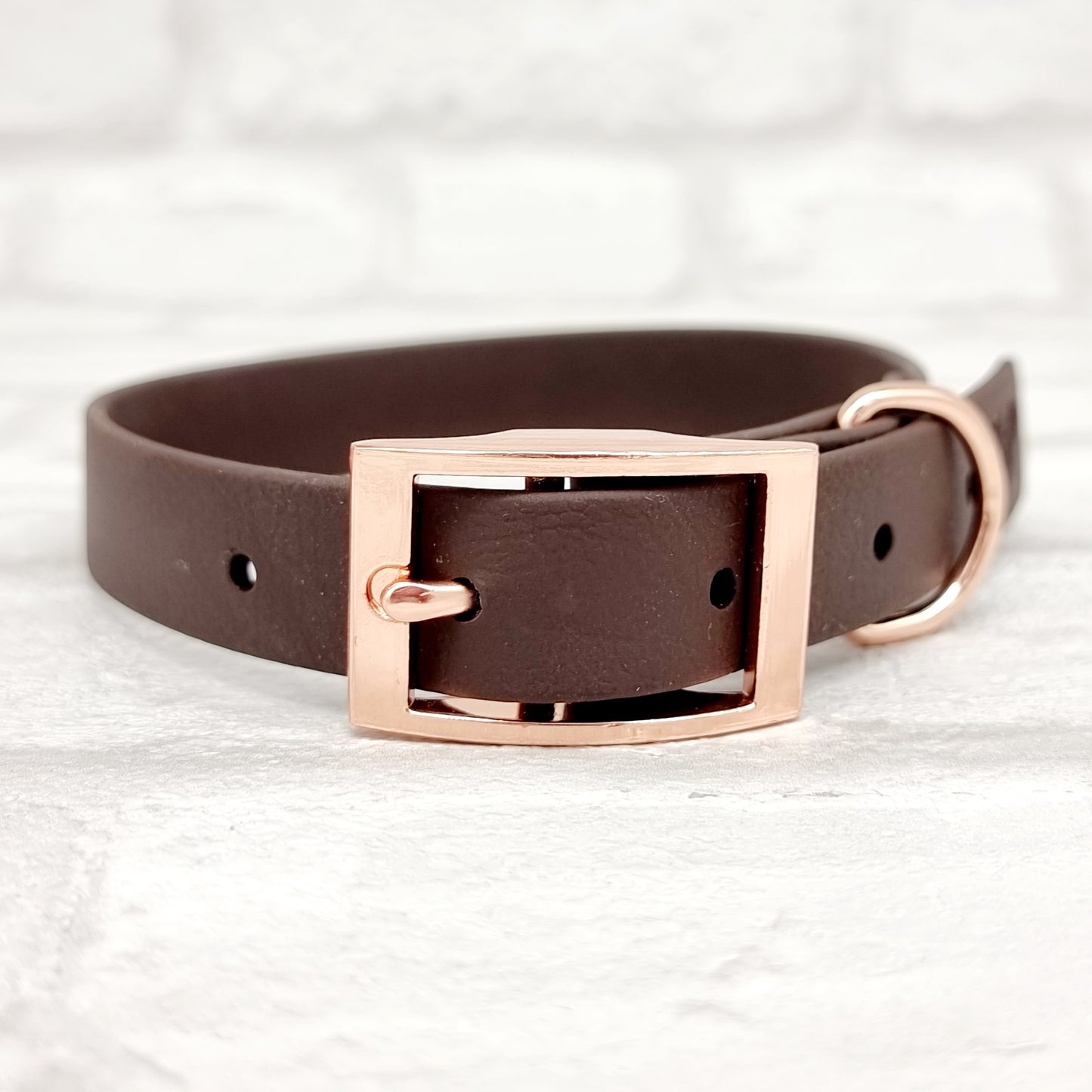 Dark Brown Waterproof BioThane© Dog Collar