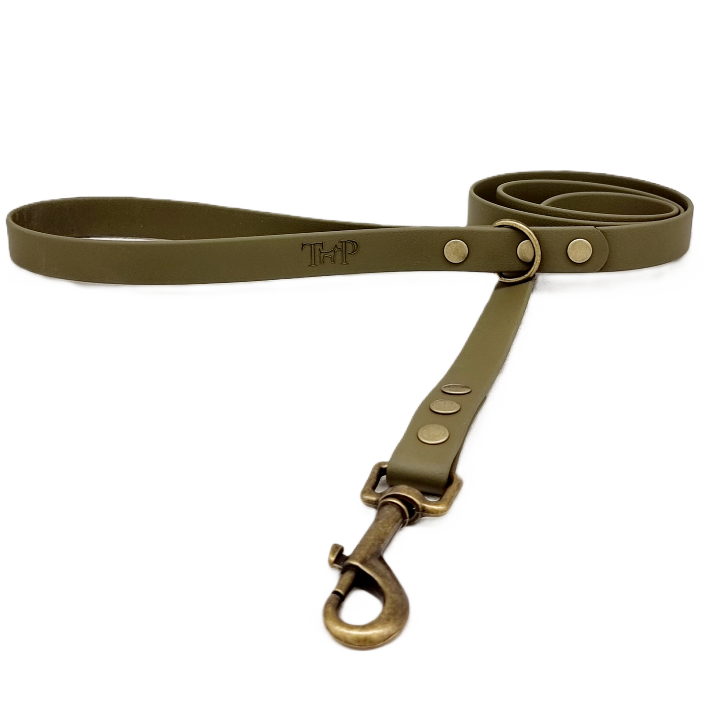 Olive Waterproof BioThane© Dog Lead