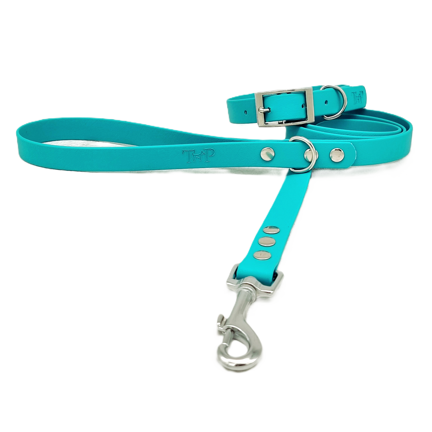 Teal Waterproof BioThane© Dog Collar