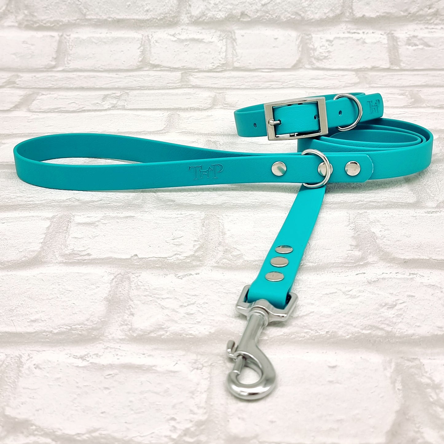 TEAL - Waterproof BioThane© Dog Collar/Lead/Bundle