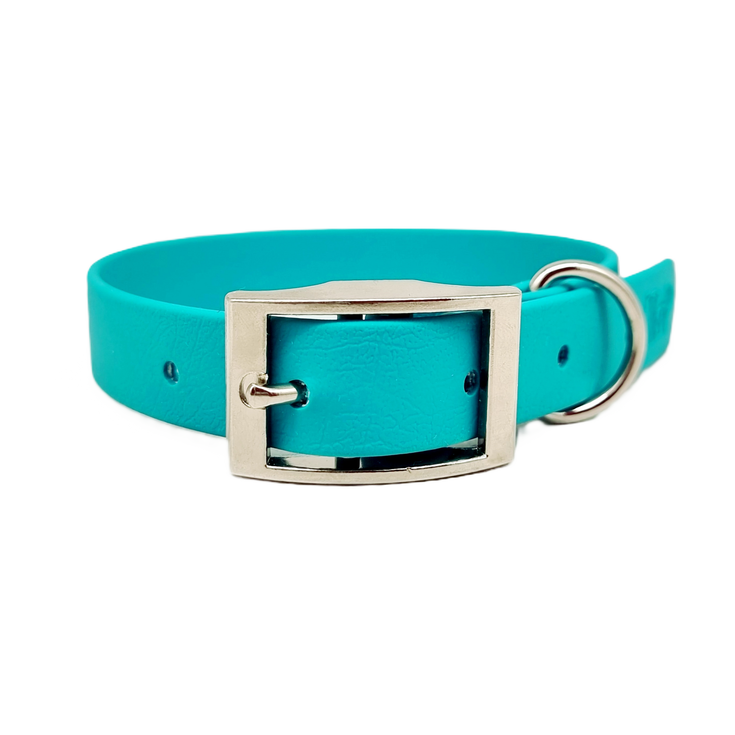 Teal Waterproof BioThane© Dog Collar