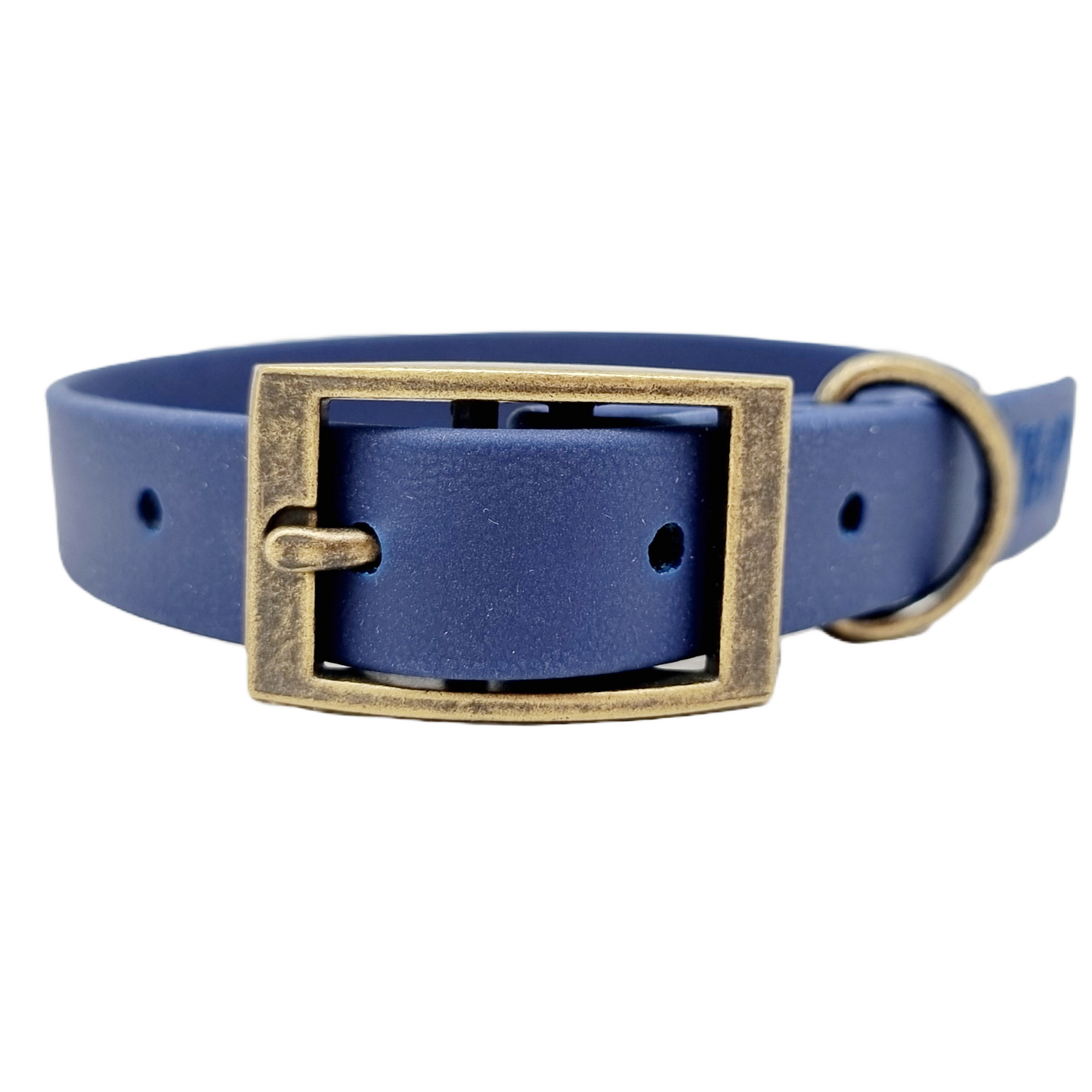 Navy Waterproof BioThane© Dog Collar