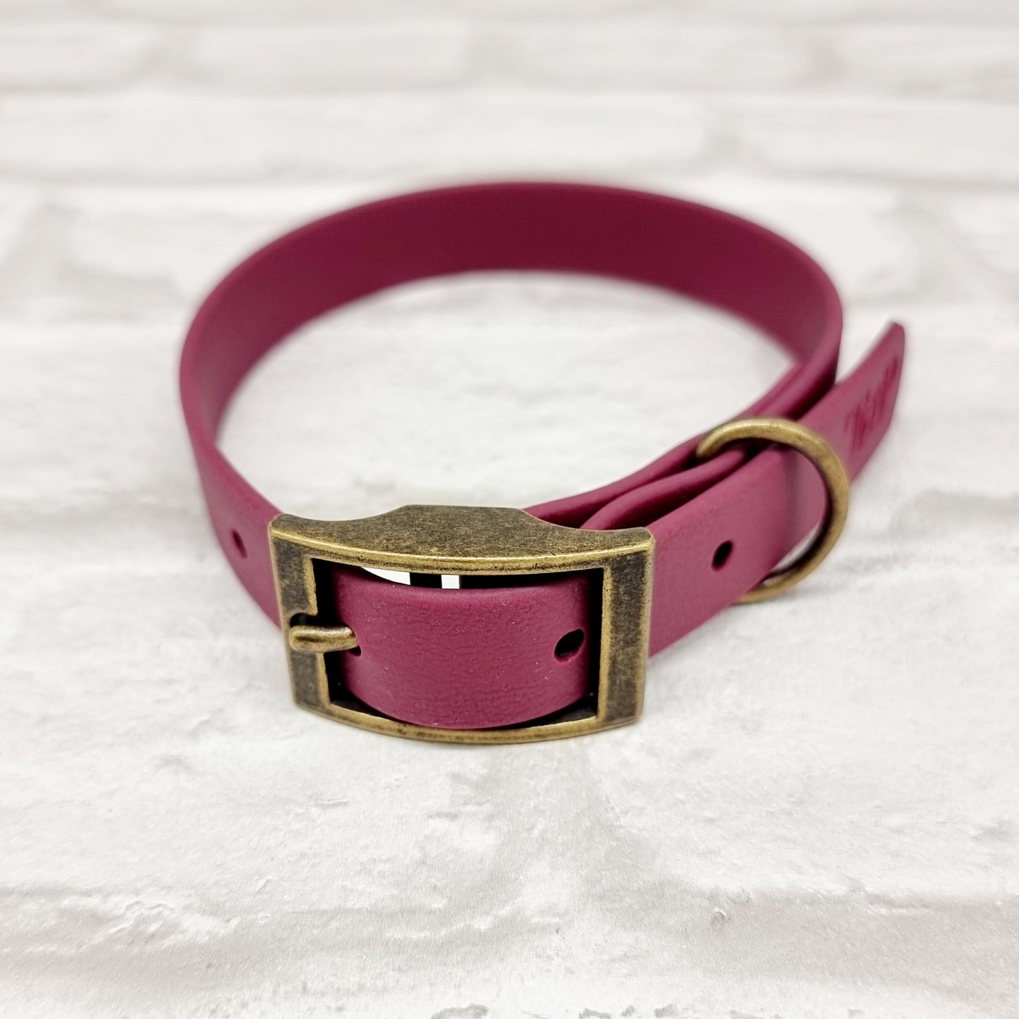 Burgundy - Waterproof BioThane© Dog Collar