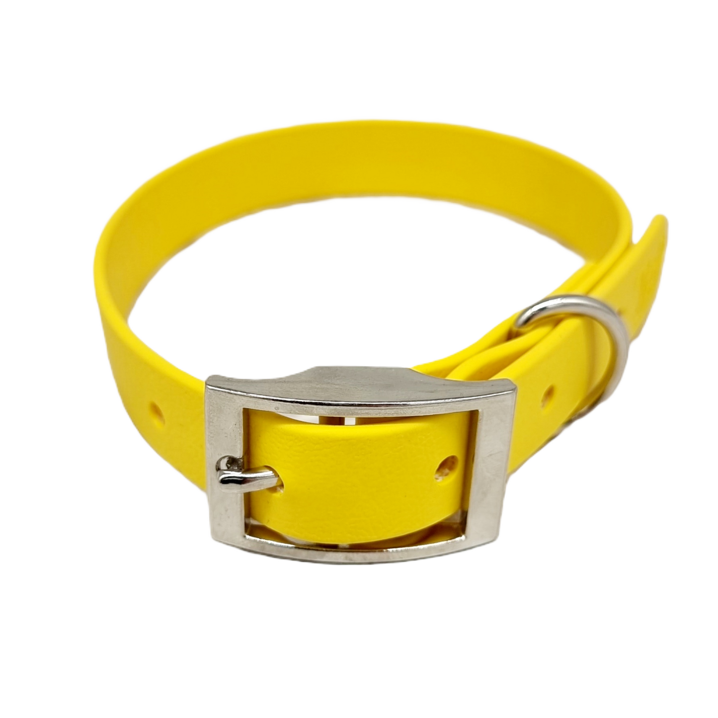 Yellow Waterproof BioThane© Dog Collar