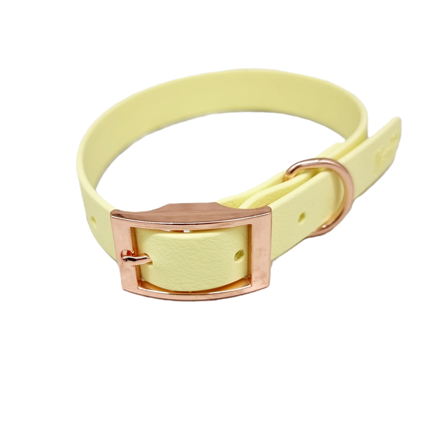 Lemon Waterproof BioThane© Dog Collar