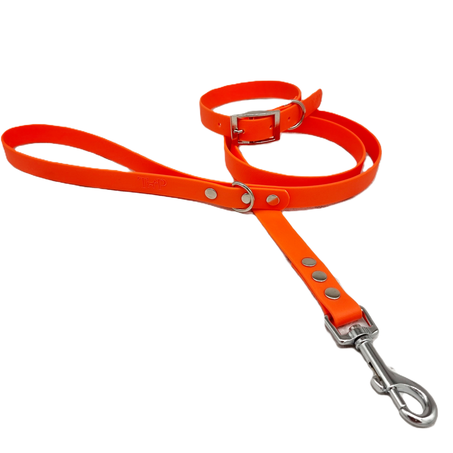 Neon Orange Waterproof BioThane© Dog Collar