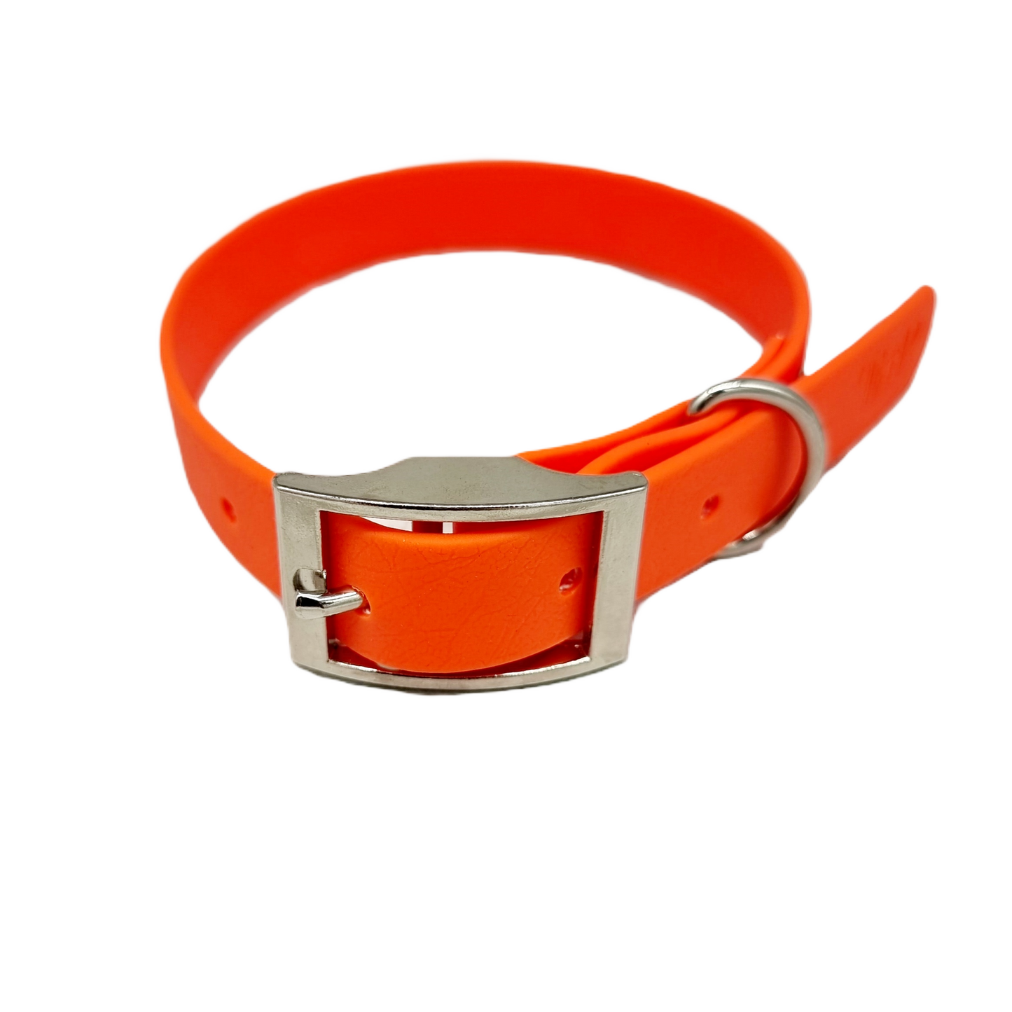 Neon Orange Waterproof BioThane© Dog Collar