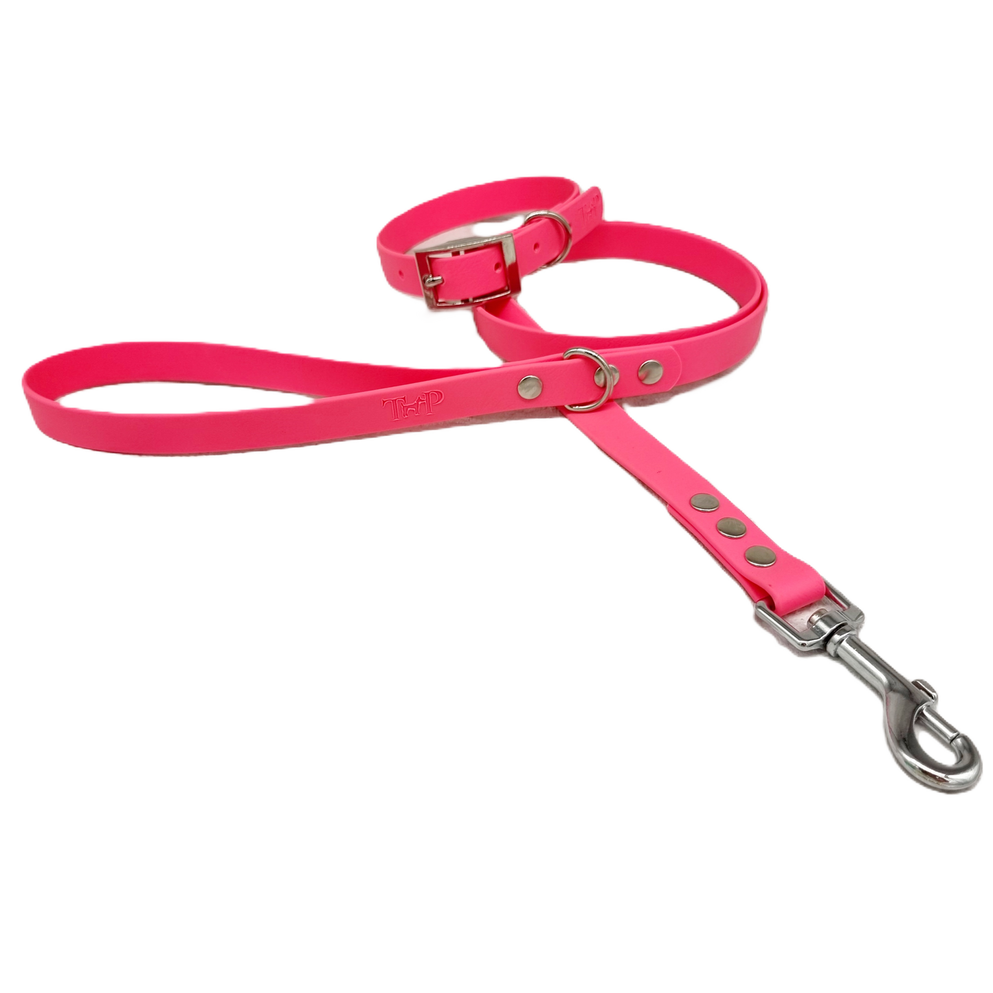 Neon Pink Waterproof BioThane© Dog Collar