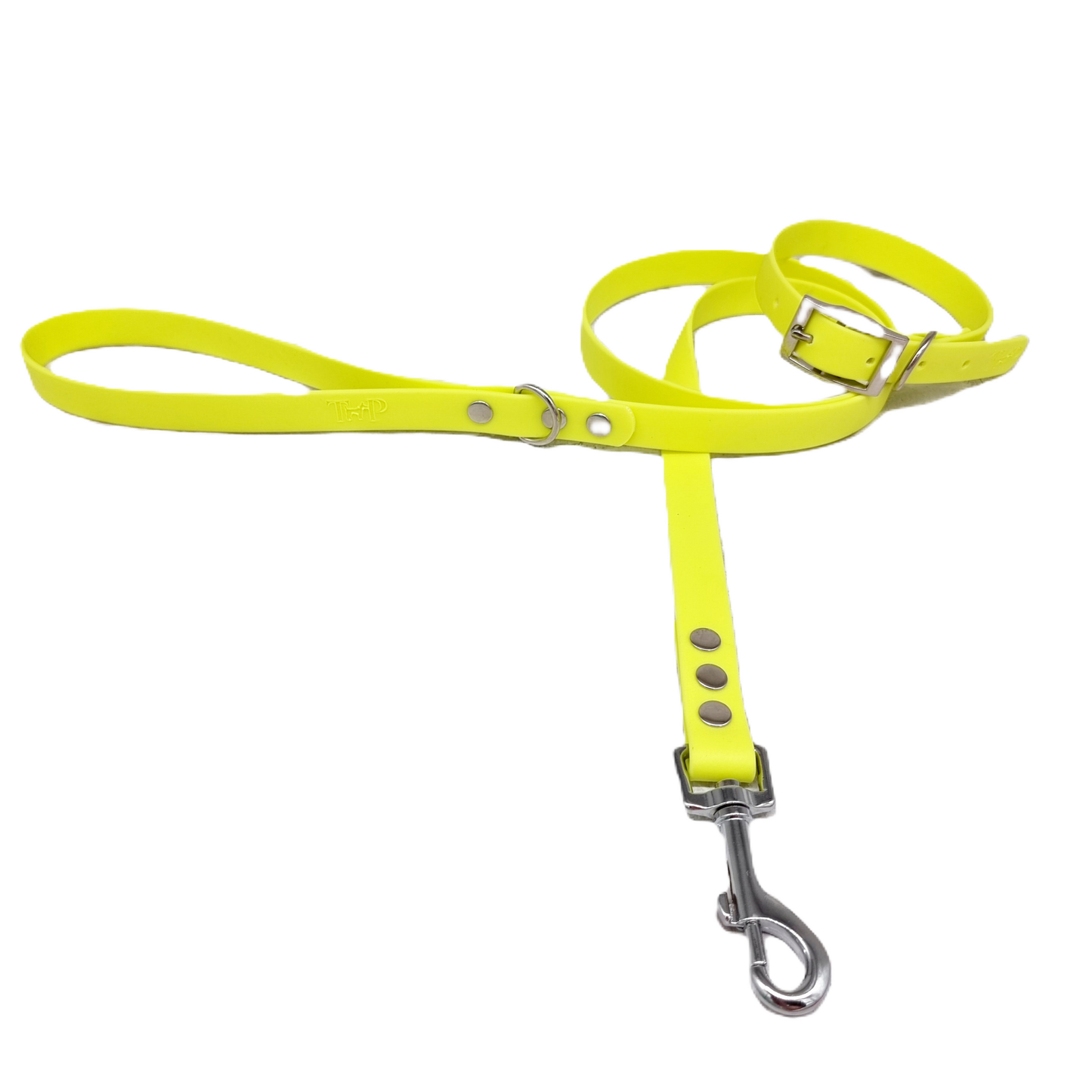 Neon Yellow Waterproof BioThane© Dog Collar