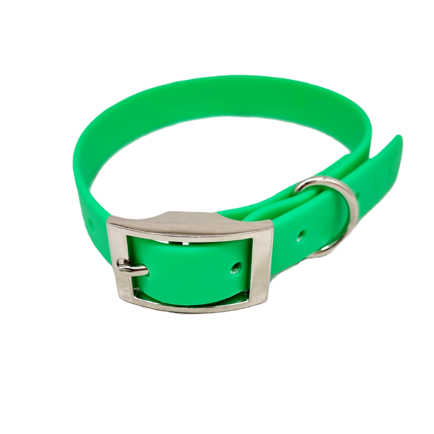Neon Green Waterproof BioThane© Dog Collar