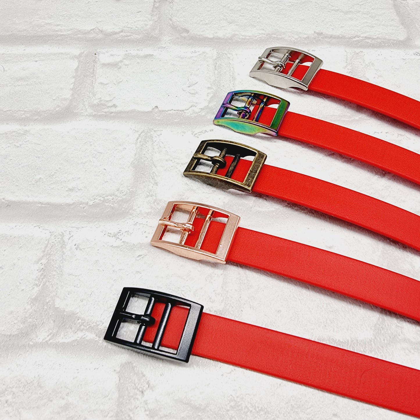 Red Waterproof BioThane© Dog Collar