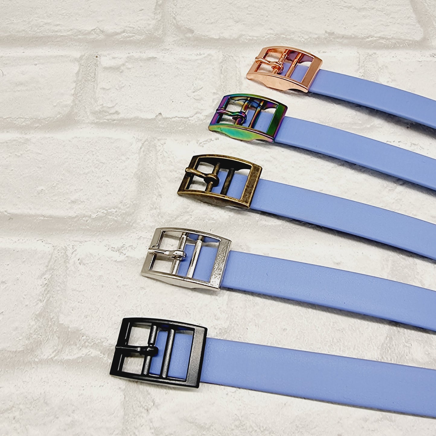 Periwinkle Waterproof BioThane© Dog Collar