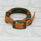JfP PAF - ARMY GREEN & LIGHT BROWN - Rope & BioThane® Dog Collar & Lead