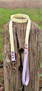 Pastel Splatter Collection Lemon -  BioThane waterproof Splatter Dog Collar & Lead