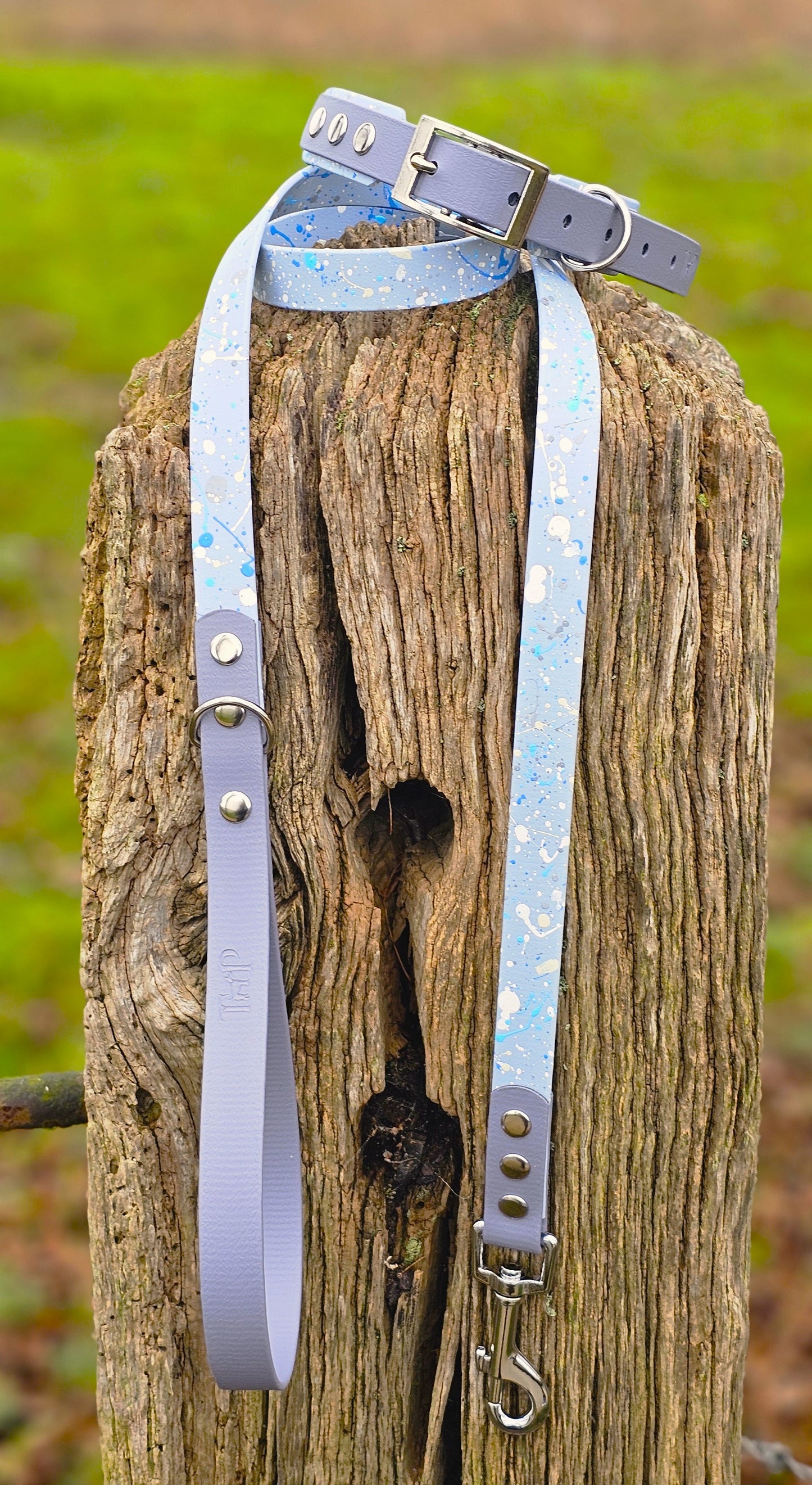 Morning Dew – Waterproof BioThane® Splatter Dog Collar